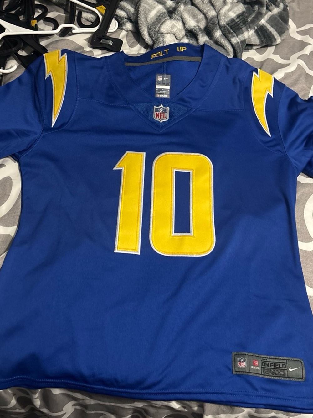 Nike Mens Royal Blue and Yellow Football Jersey #10
